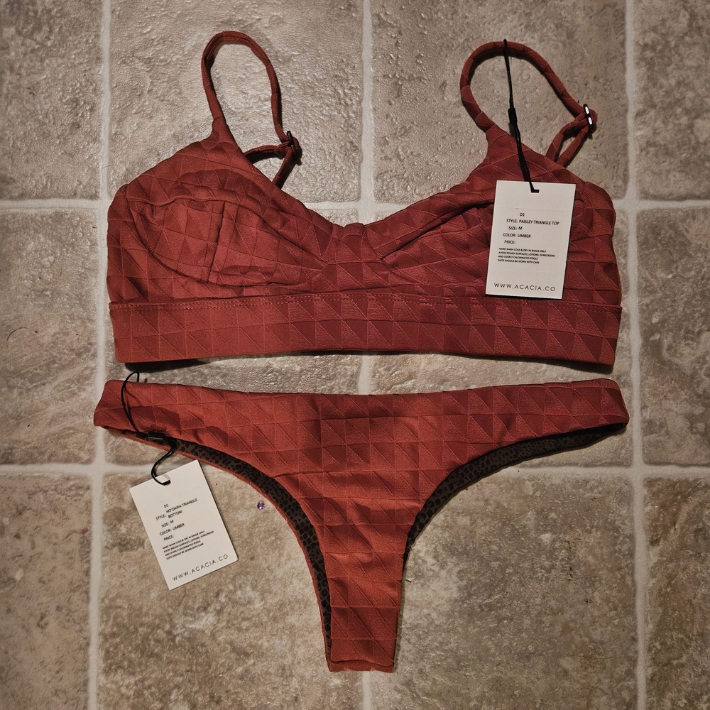 Acacia Swimwear Rust Bikini Set
